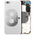 Back Housing W/ Small Components Pre-Installed Compatible For iPhone 8 Plus (Used OEM Pull: Grade B) (Silver)