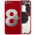 Back Housing W/ Small Components Pre-Installed Compatible For iPhone 8 Plus (Used OEM Pull: Grade B) (Red)
