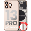 Back Housing W/ Small Components Pre-Installed Compatible For iPhone 13 Pro (US Version) (No Logo) (Aftermarket Plus) (Gold)