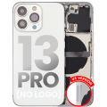 Back Housing W/ Small Components Pre-Installed Compatible For iPhone 13 Pro (US Version) (No Logo) (Aftermarket Plus) (Silver)