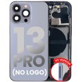 Back Housing W/ Small Components Pre-Installed Compatible For iPhone 13 Pro (US Version) (No Logo) (Aftermarket Plus) (Sierra Blue)