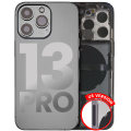 Back Housing W/ Small Components Pre-Installed Compatible For iPhone 13 Pro (US Version) (Used OEM Pull: Grade B) (Graphite)