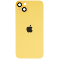 Back Glass With Steel Plate With MagSafe Magnet Pre-Installed Compatible For iPhone 14 Plus (Used OEM Pull: Grade A) (Yellow)