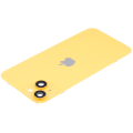 Back Glass With Steel Plate With MagSafe Magnet Pre-Installed Compatible For iPhone 14 Plus (Used OEM Pull: Grade A) (Yellow)
