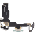 Charging Port Flex Cable Compatible For iPhone 15 (Premium) (Green)