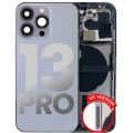 Back Housing W/ Small Components Pre-Installed Compatible For iPhone 13 Pro (US Version) (Used OEM Pull: Grade A) (Sierra Blue)