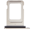 Single Sim Card Tray Compatible For iPhone 15 Pro / 15 Pro Max (White Titanium)