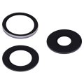 Back Camera Lens (Glass Only) With Adhesive Compatible For iPhone 15 Pro (3 Piece Set) (Real Sapphire) (Premium)