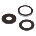 Back Camera Lens (Glass Only) With Adhesive Compatible For iPhone 15 Pro (3 Piece Set) (Real Sapphire) (Premium)