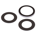 Back Camera Lens (Glass Only) With Adhesive Compatible For iPhone 15 Pro Max (3 Piece Set) (Real Sapphire) (Premium)