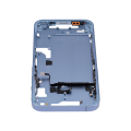Mid-Frame Housing With Power And Volume Button Compatible For iPhone 14 (US Version) (Aftermarket Plus) (Blue)