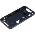 Mid-Frame Housing With Power And Volume Button Compatible For iPhone 14 (US Version) (Aftermarket Plus) (Midnight)