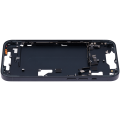 Mid-Frame Housing With Power And Volume Button Compatible For iPhone 14 (US Version) (Aftermarket Plus) (Midnight)