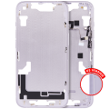 Mid-Frame Housing With Power And Volume Button Compatible For iPhone 14 (US Version) (Aftermarket Plus) (Purple)