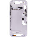Mid-Frame Housing With Power And Volume Button Compatible For iPhone 14 (US Version) (Aftermarket Plus) (Purple)