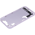 Mid-Frame Housing With Power And Volume Button Compatible For iPhone 14 (US Version) (Aftermarket Plus) (Purple)