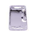 Mid-Frame Housing With Power And Volume Button Compatible For iPhone 14 (US Version) (Aftermarket Plus) (Purple)