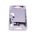 Mid-Frame Housing With Power And Volume Button Compatible For iPhone 14 (US Version) (Aftermarket Plus) (Purple)