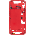 Mid-Frame Housing With Power And Volume Button Compatible For iPhone 14 (US Version) (Aftermarket Plus) (Red)