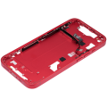 Mid-Frame Housing With Power And Volume Button Compatible For iPhone 14 (US Version) (Aftermarket Plus) (Red)