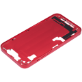 Mid-Frame Housing With Power And Volume Button Compatible For iPhone 14 (US Version) (Aftermarket Plus) (Red)