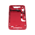 Mid-Frame Housing With Power And Volume Button Compatible For iPhone 14 (US Version) (Aftermarket Plus) (Red)