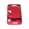 Mid-Frame Housing With Power And Volume Button Compatible For iPhone 14 (US Version) (Aftermarket Plus) (Red)