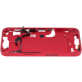 Mid-Frame Housing With Power And Volume Button Compatible For iPhone 14 (US Version) (Aftermarket Plus) (Red)