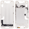 Mid-Frame Housing With Power And Volume Button Compatible For iPhone 14 (US Version) (Aftermarket Plus) (Starlight)