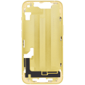 Mid-Frame Housing With Power And Volume Button Compatible For iPhone 14 (US Version) (Aftermarket Plus) (Yellow)