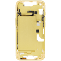 Mid-Frame Housing With Power And Volume Button Compatible For iPhone 14 (US Version) (Aftermarket Plus) (Yellow)