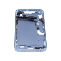 Mid-Frame Housing With Power And Volume Button Compatible For iPhone 14 Plus (US Version) (Aftermarket Plus) (Blue)