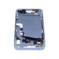 Mid-Frame Housing With Power And Volume Button Compatible For iPhone 14 Plus (US Version) (Aftermarket Plus) (Blue)
