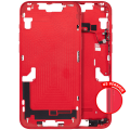 Mid-Frame Housing With Power And Volume Button Compatible For iPhone 14 Plus (US Version) (Aftermarket Plus) (Red)