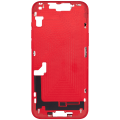 Mid-Frame Housing With Power And Volume Button Compatible For iPhone 14 Plus (US Version) (Aftermarket Plus) (Red)