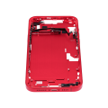 Mid-Frame Housing With Power And Volume Button Compatible For iPhone 14 Plus (US Version) (Aftermarket Plus) (Red)