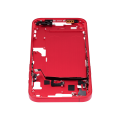 Mid-Frame Housing With Power And Volume Button Compatible For iPhone 14 Plus (US Version) (Aftermarket Plus) (Red)