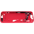 Mid-Frame Housing With Power And Volume Button Compatible For iPhone 14 Plus (US Version) (Aftermarket Plus) (Red)