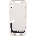 Mid-Frame Housing With Power And Volume Button Compatible For iPhone 14 Plus (US Version) (Aftermarket Plus) (Starlight)