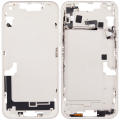 Mid-Frame Housing With Power And Volume Button Compatible For iPhone 14 Plus (US Version) (Aftermarket Plus) (Starlight)