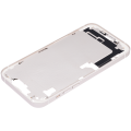 Mid-Frame Housing With Power And Volume Button Compatible For iPhone 14 Plus (US Version) (Aftermarket Plus) (Starlight)