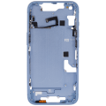 Mid-Frame Housing With Power And Volume Button Compatible For iPhone 14 (International Version) (Aftermarket Plus) (Blue)