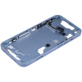 Mid-Frame Housing With Power And Volume Button Compatible For iPhone 14 (International Version) (Aftermarket Plus) (Blue)