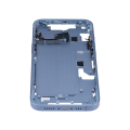 Mid-Frame Housing With Power And Volume Button Compatible For iPhone 14 (International Version) (Aftermarket Plus) (Blue)