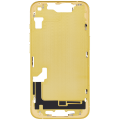 Mid-Frame Housing With Power And Volume Button Compatible For iPhone 14 (International Version) (Aftermarket Plus) (Yellow)