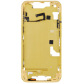 Mid-Frame Housing With Power And Volume Button Compatible For iPhone 14 (International Version) (Aftermarket Plus) (Yellow)