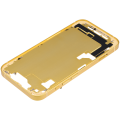 Mid-Frame Housing With Power And Volume Button Compatible For iPhone 14 (International Version) (Aftermarket Plus) (Yellow)