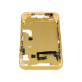 Mid-Frame Housing With Power And Volume Button Compatible For iPhone 14 (International Version) (Aftermarket Plus) (Yellow)