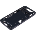 Mid-Frame Housing With Power And Volume Button Compatible For iPhone 14 Plus (International Version) (Aftermarket Plus) (Midnight)