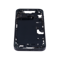 Mid-Frame Housing With Power And Volume Button Compatible For iPhone 14 Plus (International Version) (Aftermarket Plus) (Midnight)